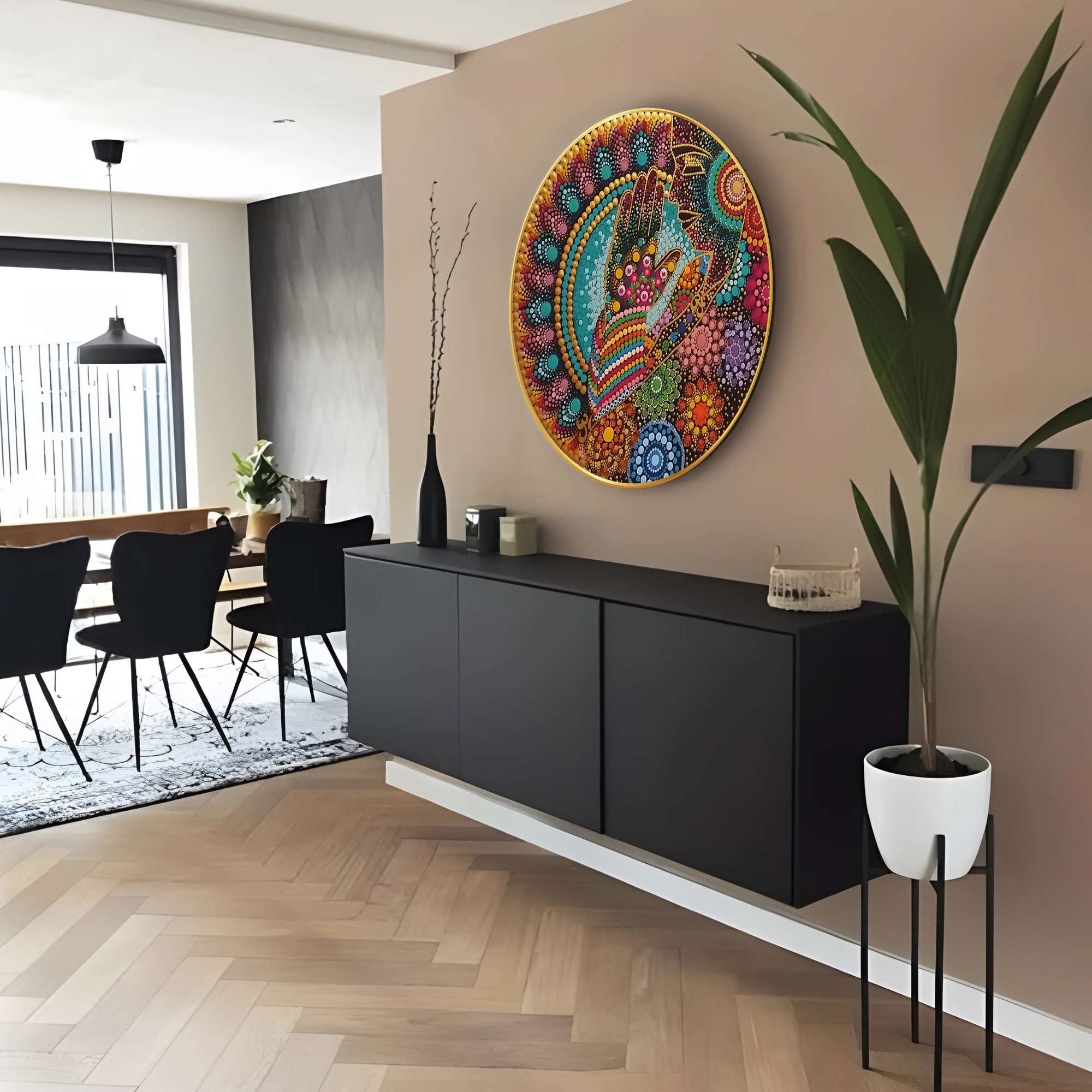Round Wall Painting